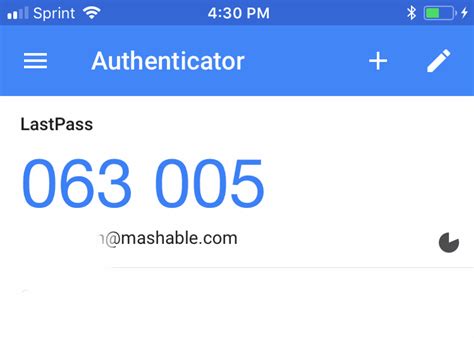 what is the 6 digit security code from your authenticator app
