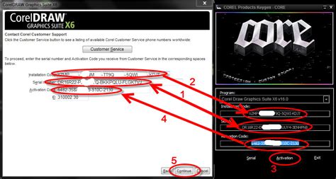 what is the activation code for coreldraw x6