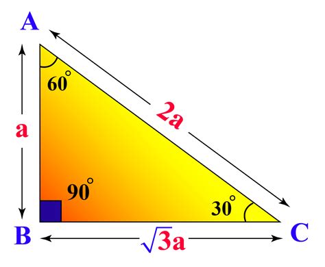 what is the adjacent side of a 30 60 90 triangle