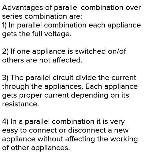 what is the advantages of parallel connection