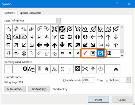 what is the ascii code for a check mark