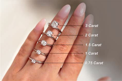 what is the average carat for engagement ring