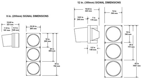 what is the average length of a stop light