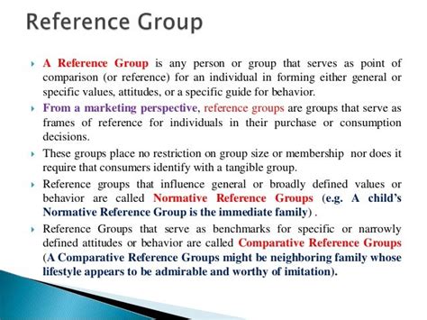 what is the best example of the influence of an associative reference group
