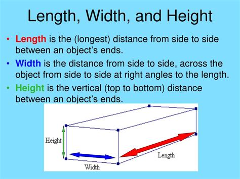 what is the breadth and length and height and depth