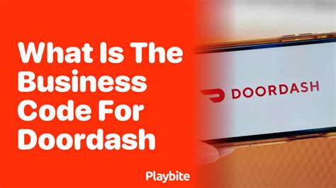 what is the business code for doordash