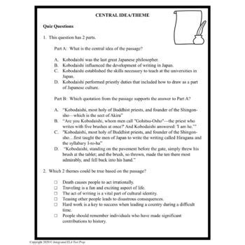 what is the central idea of informational text based on