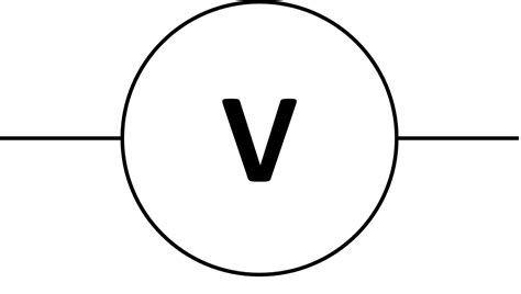 what is the circuit symbol for a voltmeter