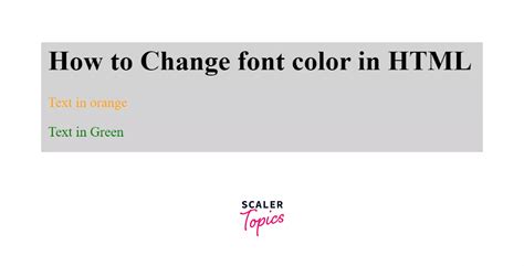what is the code to change font color in html