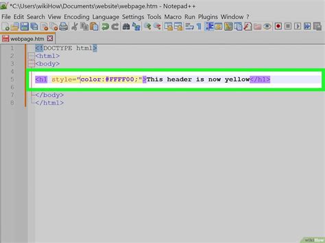 what is the code to change text color in html