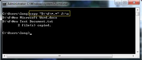 what is the command for copy in cmd