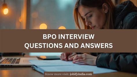 what is the common question in bpo interview
