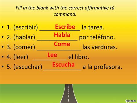 what is the correct affirmative tu command for the verb poner
