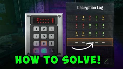 what is the decryption log code in black ops 6