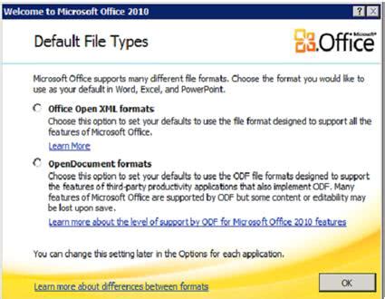 what is the default file extension for ms word 2010 documents
