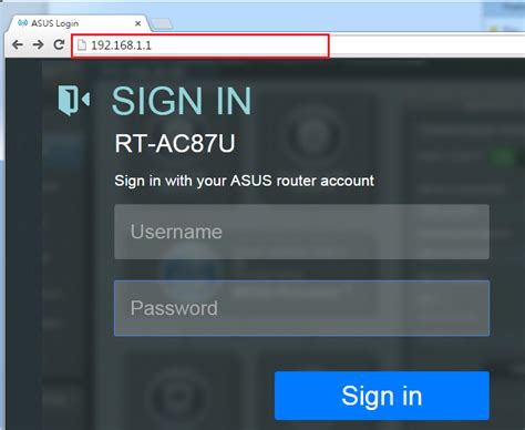 what is the default login for asus router