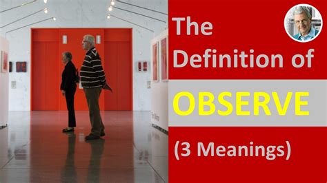 what is the definition observe