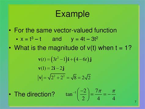 what is the derivative of a vector valued function