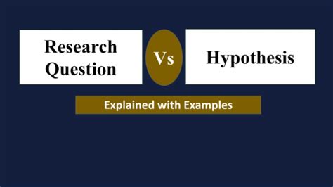 what is the difference between a hypothesis and a research problem quizlet