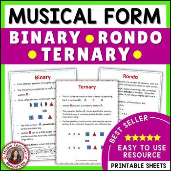 what is the difference between binary ternary and rondo form
