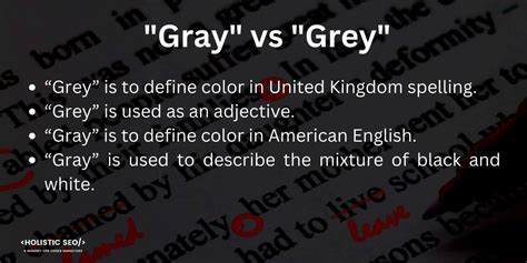 what is the difference between grey and gray in a sentence