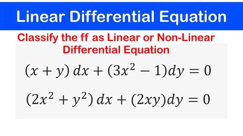 what is the difference between linear and nonlinear differential equations