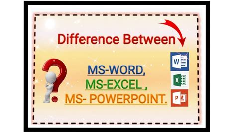 what is the difference between microsoft excel and powerpoint