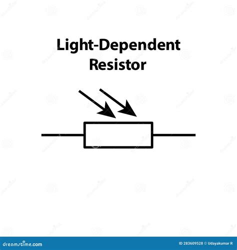 what is the electronic circuit symbol for a light dependant resistor