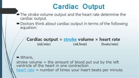 what is the equation for determining cardiac output
