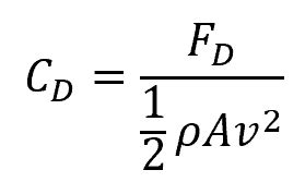 what is the equation for drag coefficient