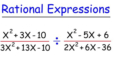 what is the example of rational algebraic expression