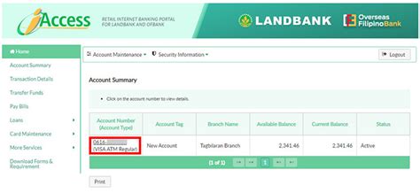 what is the example of user id in landbank