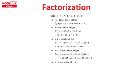 what is the factorization formula