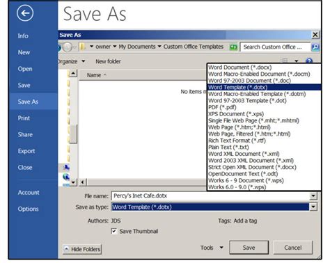 what is the file extension for ms word