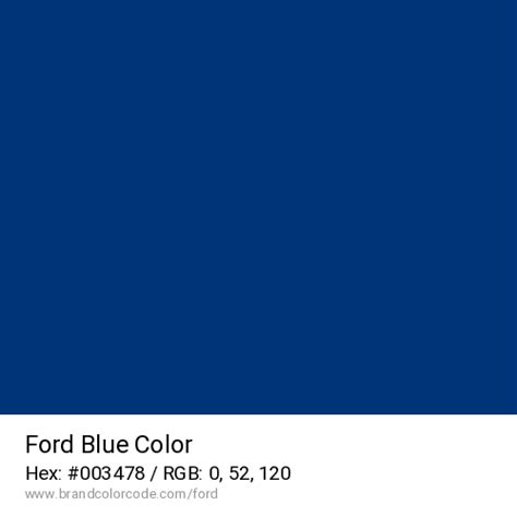 what is the ford blue color code