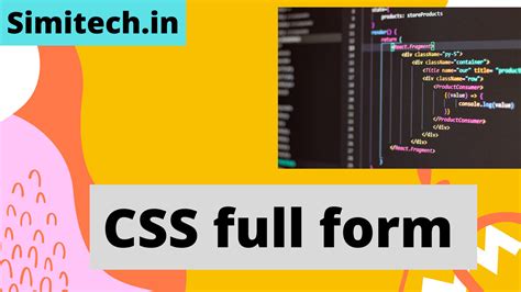 what is the full form of css in html