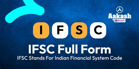 what is the full form of ifsc code