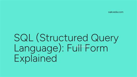 what is the full form of sql in ai