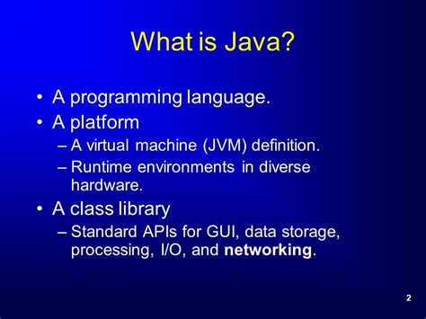 what is the full meaning of java in english