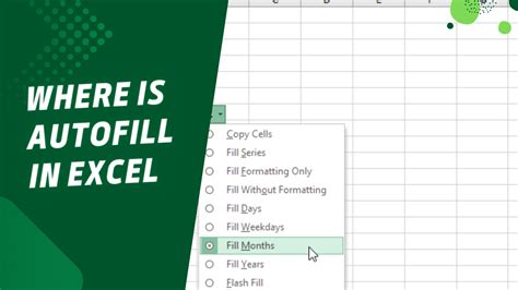what is the function of autofill feature in excel