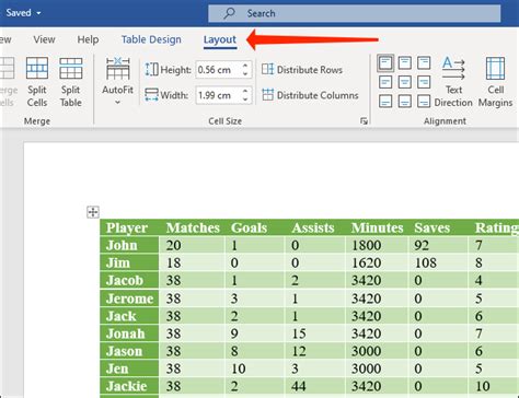 what is the function of table in microsoft word