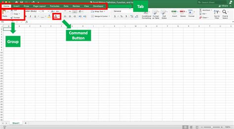 what is the function of the ribbon in excel
