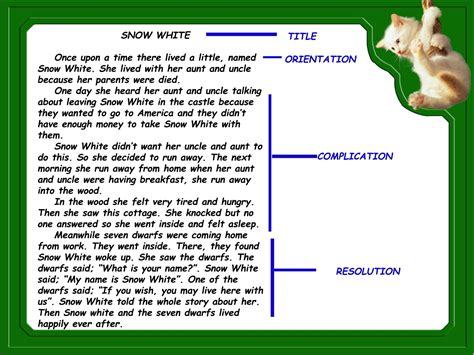 what is the generic structure of a narrative text