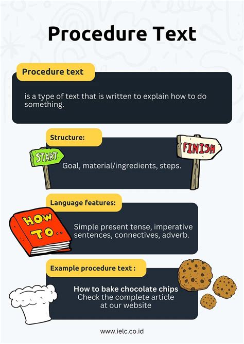 what is the generic structure of procedure text explain