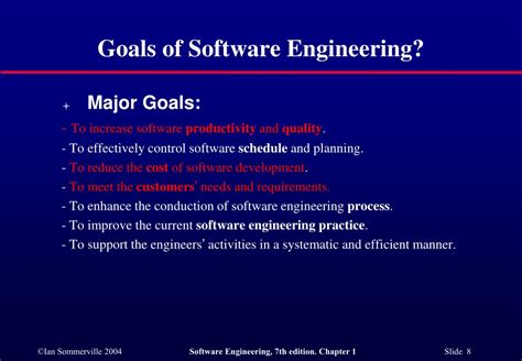 what is the goal of software engineering