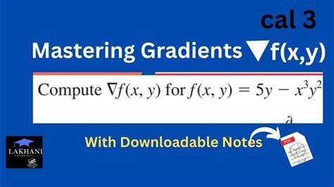 what is the gradient of a multivariable function