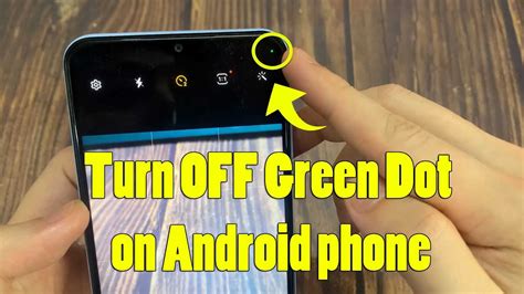 what is the green dot on my android screen