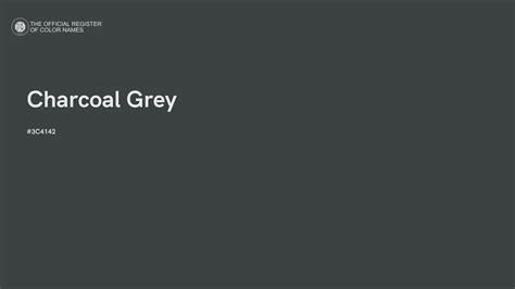 what is the hex code for charcoal grey