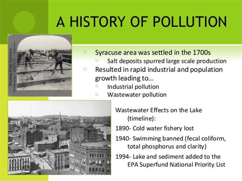 what is the history of pollution