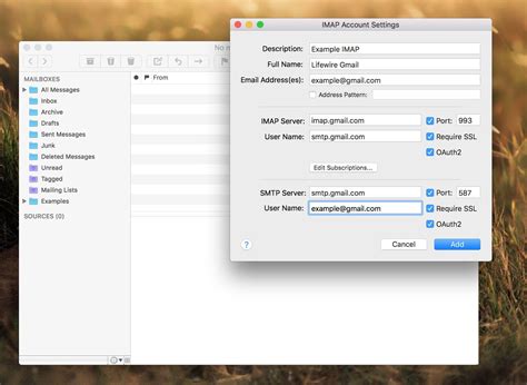 what is the imap server for gmail on iphone